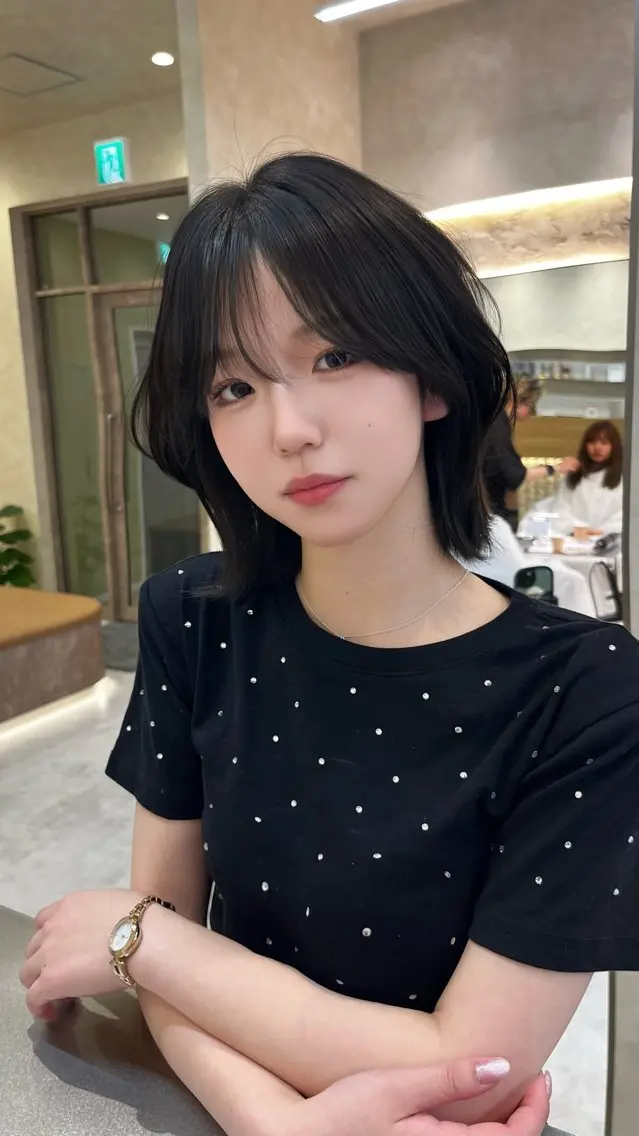 ミディアム カット ヘアカラー 熊本で1番 ボブが上手い美容師のヘアスタイル
