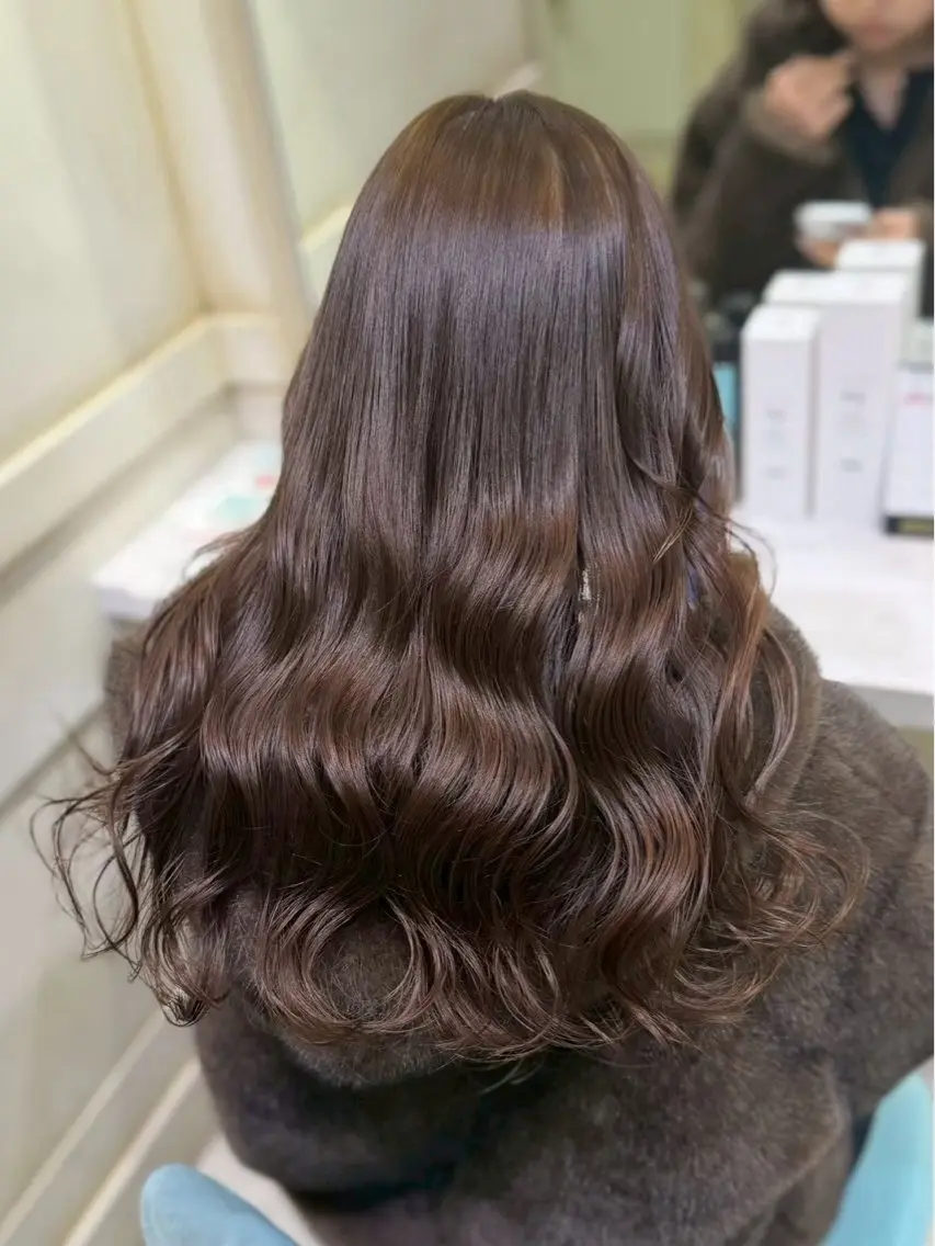 カラー ヘアカラー トリートメント 💙透明感艶カラー/ ゆうな💙のヘアスタイル