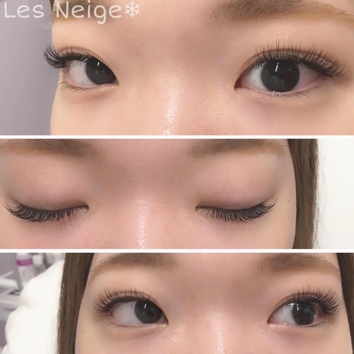 マツエク・マツパ Dカール マツエク Les Neigeのマツエク・マツパデザイン