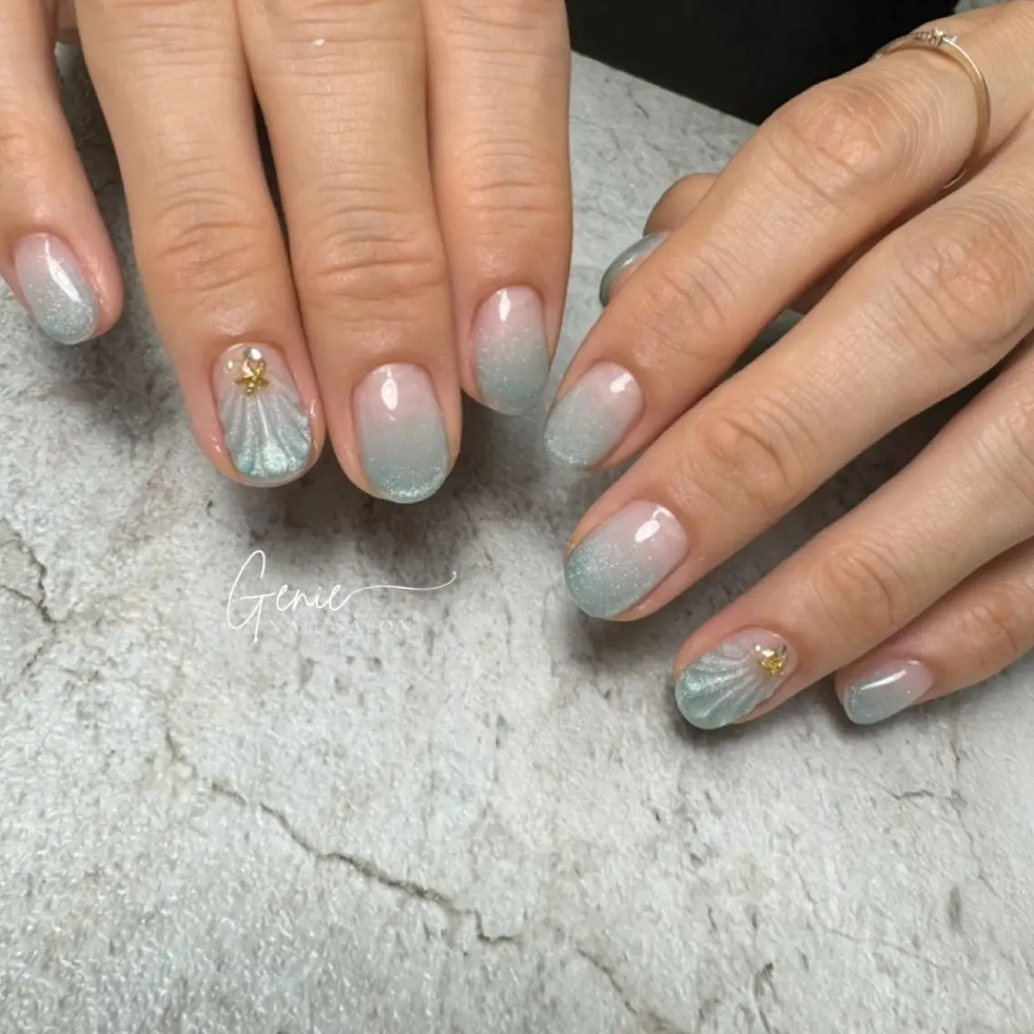 ネイル マグネットネイル Nail salon Genieのネイルデザイン