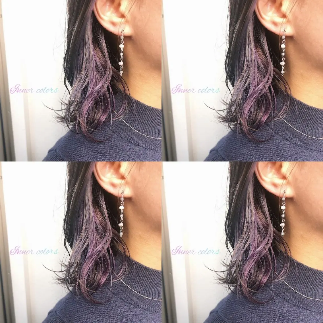 ミディアム カラー ヘアアレンジ インナーカラー ボブ カット ヘアカラー トリートメント 竹内啓太 ボブのヘアスタイル