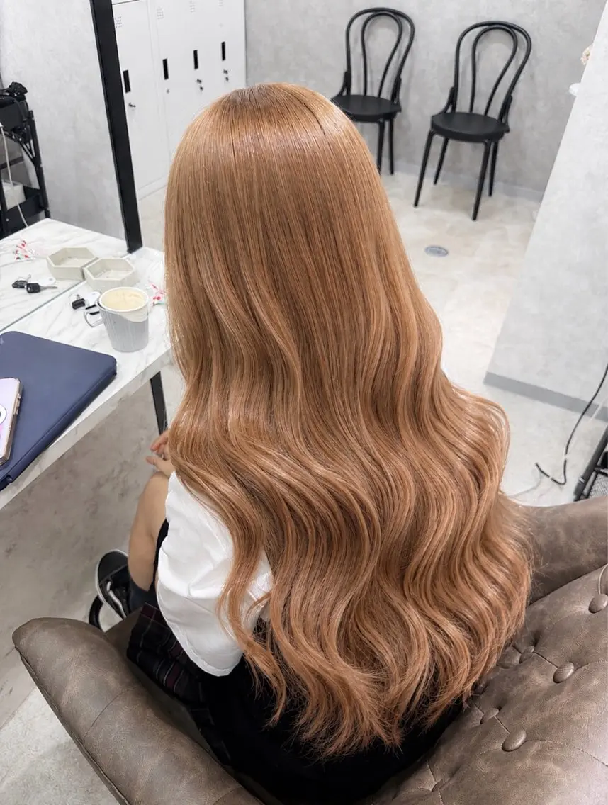 ロング カラー 色落ちまで盛れる 💟まなみのヘアスタイル