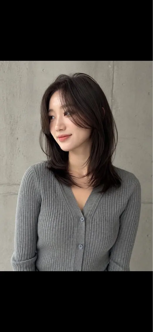 ミディアム カラー パーマ ヘアアレンジ レイヤーカット ストレートパーマ カット ヘアカラー トリートメント 透明感カラー レイヤー/コウスケのヘアスタイル