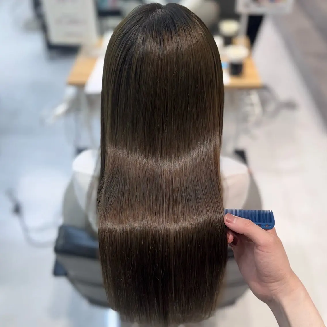 ロング 縮毛矯正 透明感カラー💫 Katsukiのヘアスタイル