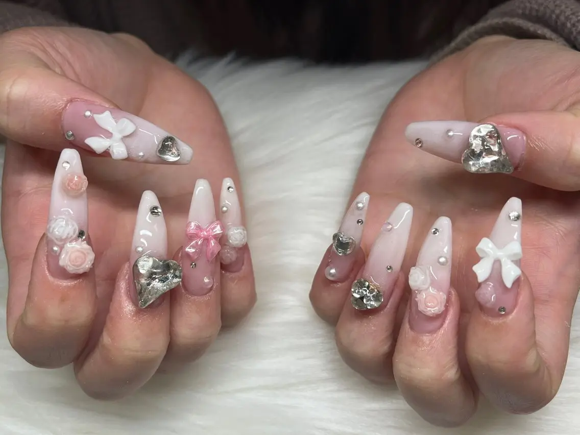 ネイル ハンドネイル 持ち込みデザイン得意 ／長さだし可✨RUIのネイルデザイン