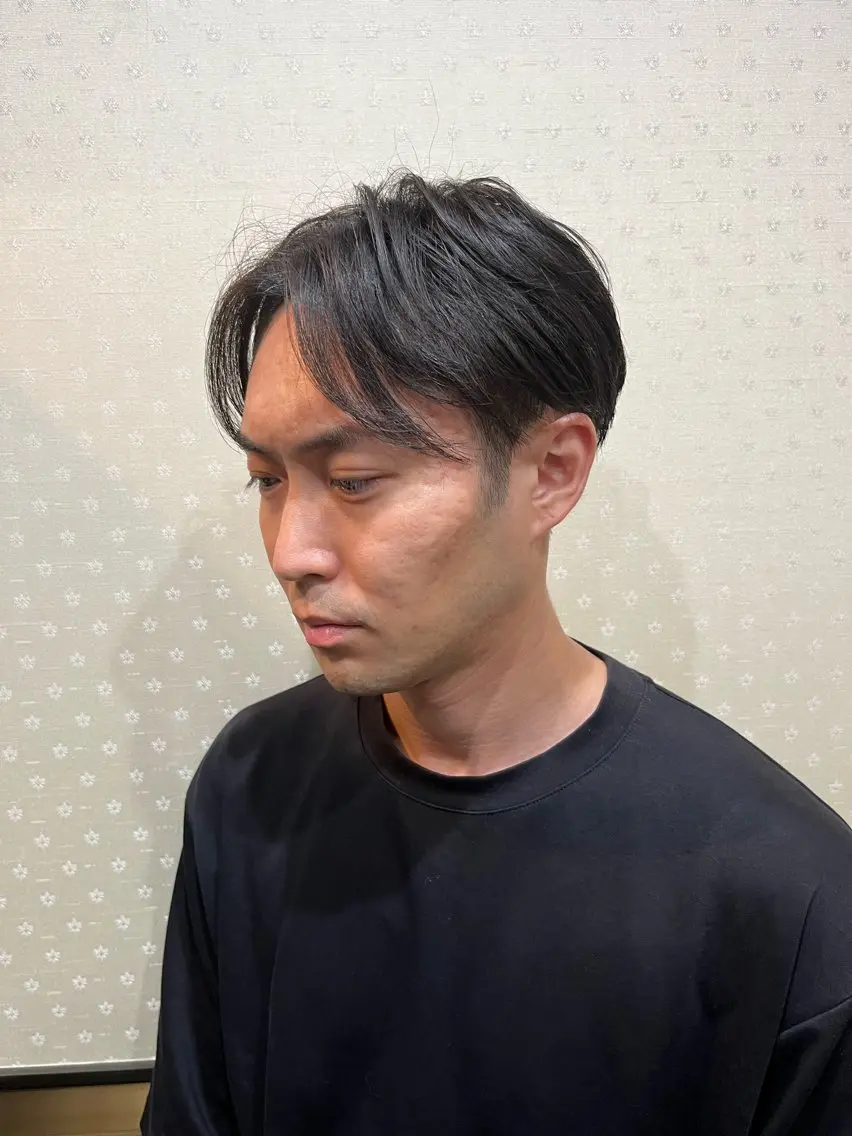 メンズ センターパート メンズパーマ スタイリスト風間麗旺 メンズスタイル特化のヘアスタイル