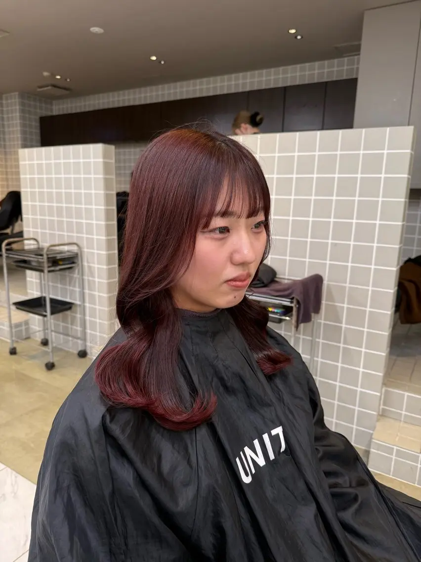 ロング カラー ヘアアレンジ ヘアカラー トリートメント ヘアセット 💗横浜美容室 💗HARUNAのヘアスタイル