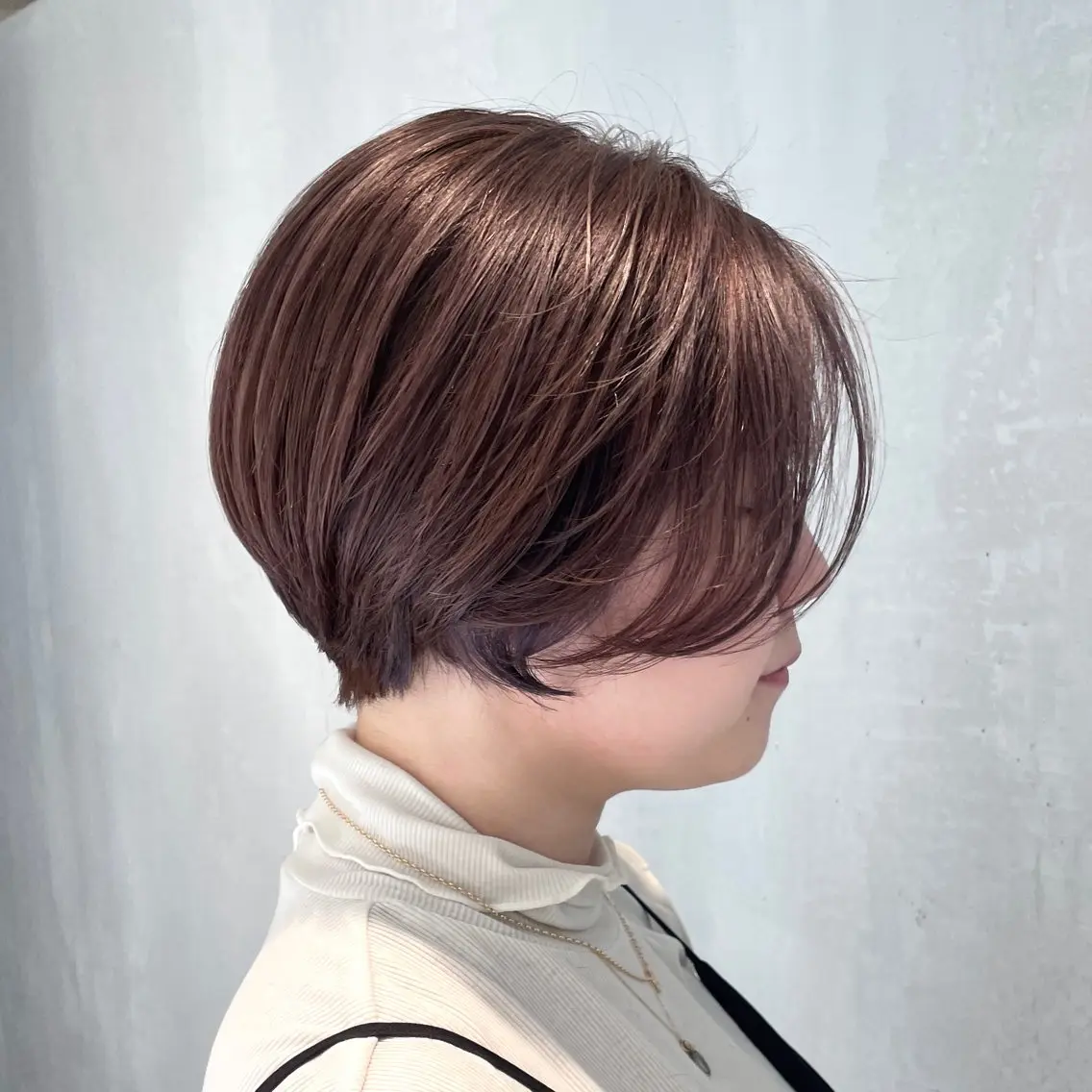 ショート カラー ハイライトカラー ハイライト カット ヘアカラー matka白髪ぼかし 大人ヘア/KEIKOのヘアスタイル