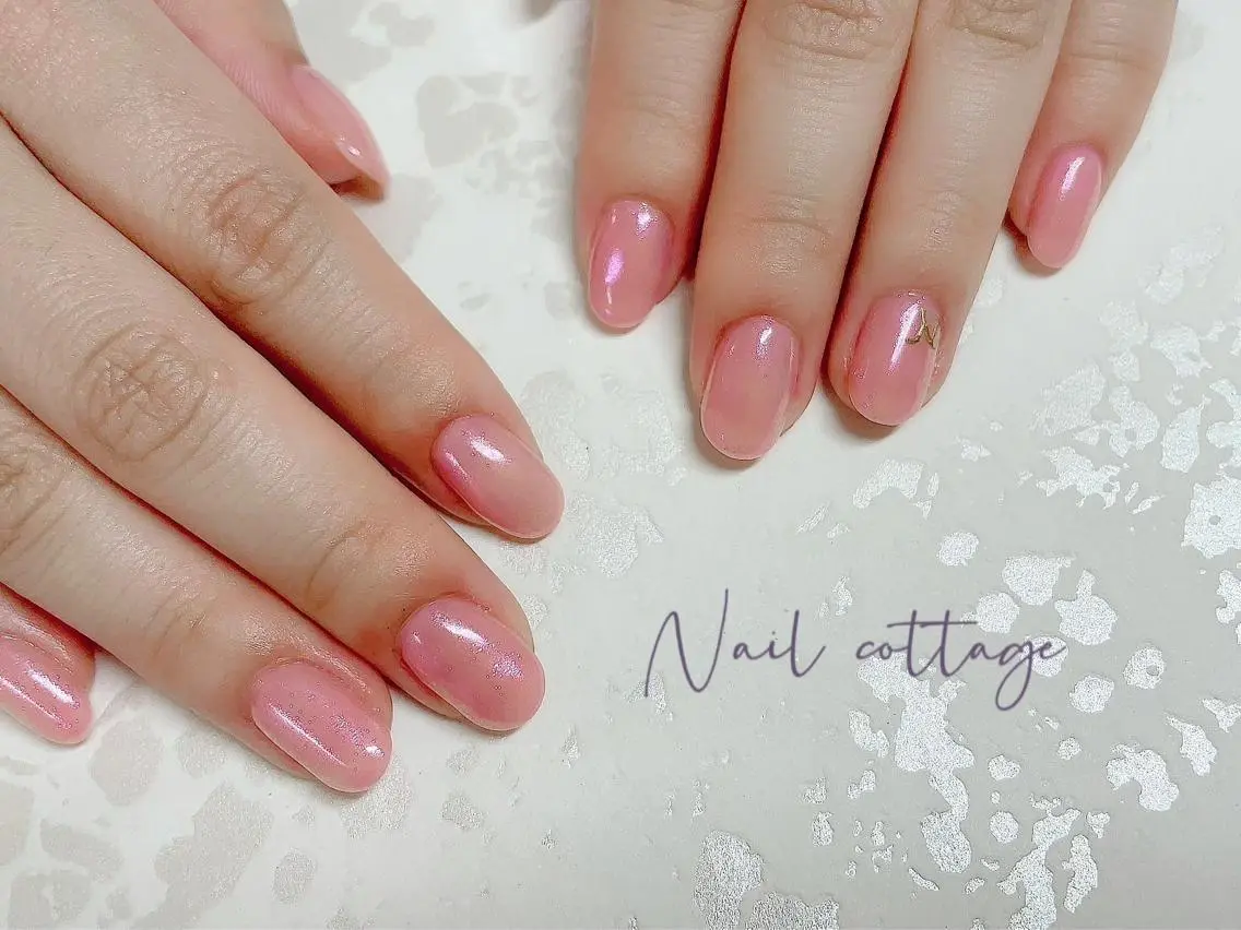 ネイル オーロラネイル 氷ネイル・うるうるネイル Nail cottageのネイルデザイン