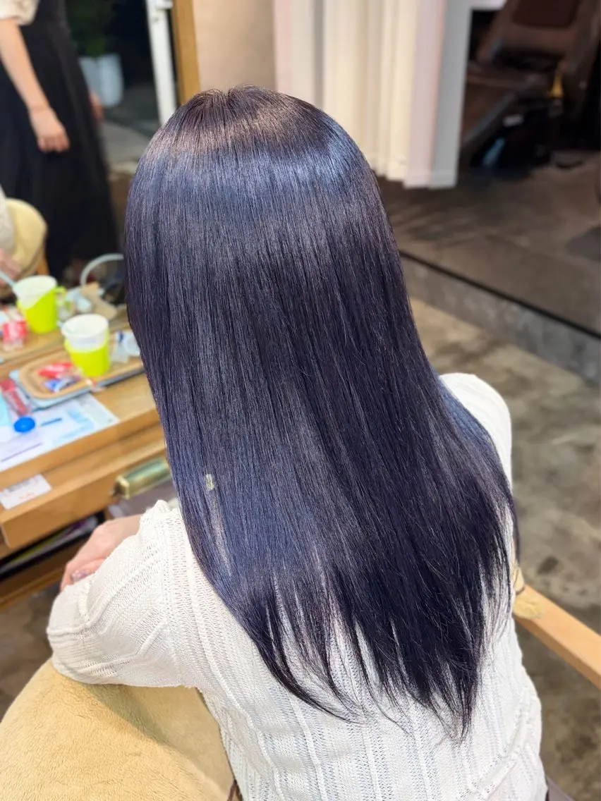 カラー ケアカラー グレージュ ラベンダーカラー ラベンダーグレージュ ラベンダーグレー ヘアカラー 🩵marina🩵 ~fan fun~のヘアスタイル