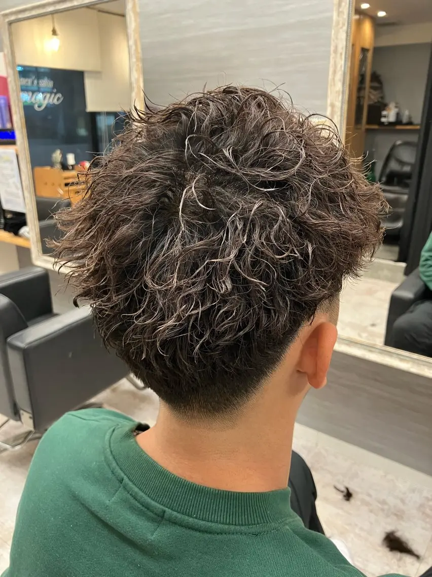 パーマ メンズ カット パーマ メンズ特化/パーマ/ フェードWATARUのヘアスタイル