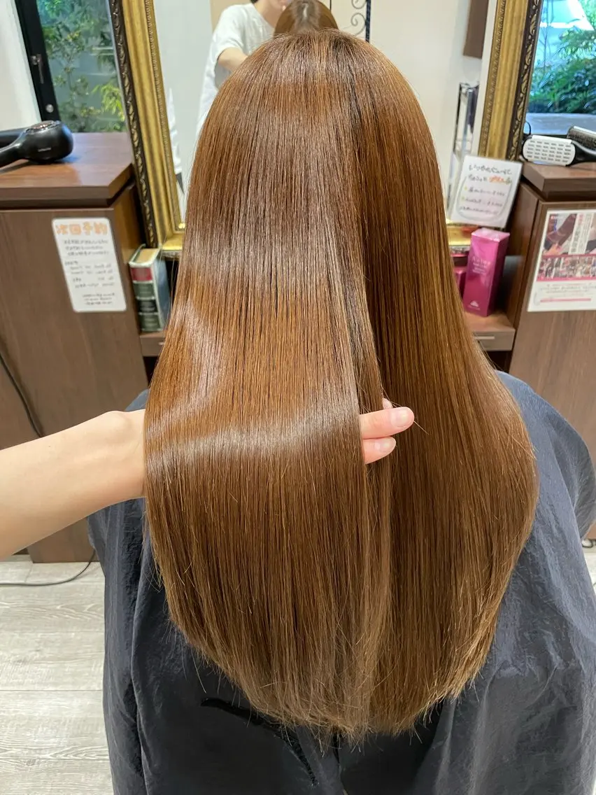 ロング カラー カット ヘアカラー 🍀透明感ナチュラル カラー🍀じゅんのヘアスタイル