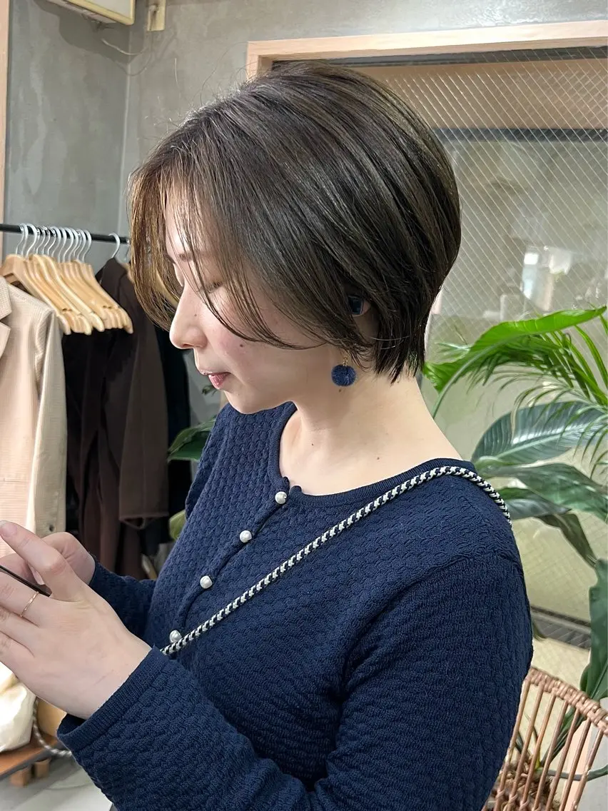 ショート カラー ハンサムショート くびれヘア ショートヘア U-fuショート 伊藤拓海のヘアスタイル