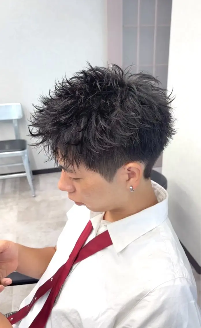 ショート メンズ スパイキーショート ショートヘア メンズサロン/戸塚駅 東口3分/冨田大輝のヘアスタイル