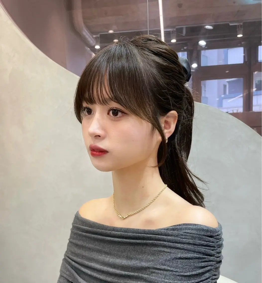 セミロング 顔周りカット ♥️似合わせボブ/ 縮毛矯正/大和田拓夢のヘアスタイル