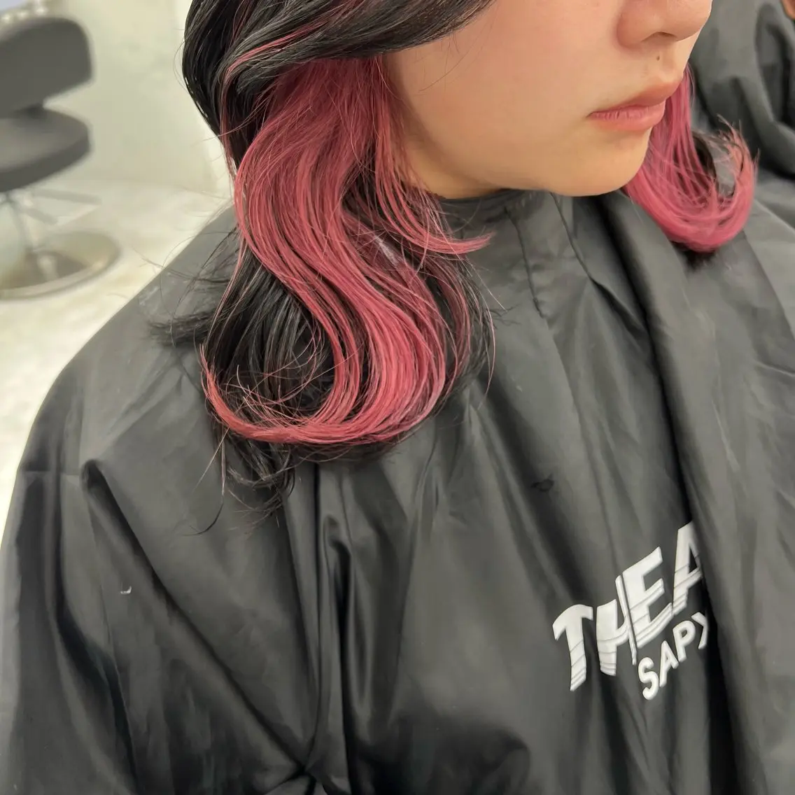 ミディアム カラー ヘアカラー トリートメント ヘッドスパ ヘアセット 韓国スタイル🇰🇷 トレンドレイヤー🪡のヘアスタイル