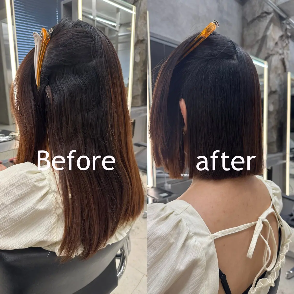 ミディアム ボブ 縮毛矯正 カット 縮毛矯正 【ボブ矯正指名 No.1】森栄範のヘアスタイル