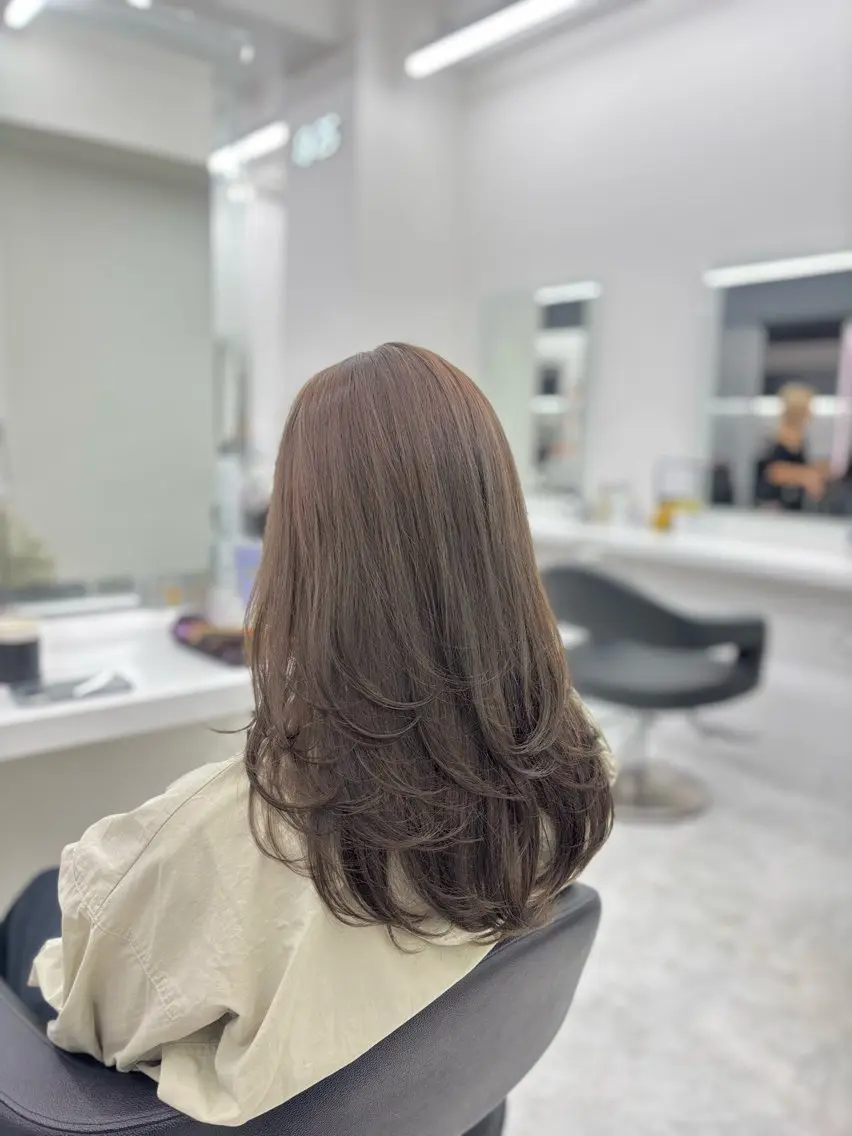 ロング カラー ヘアカラー トリートメント 🤍レイヤー/顔周り /hirari🤍のヘアスタイル