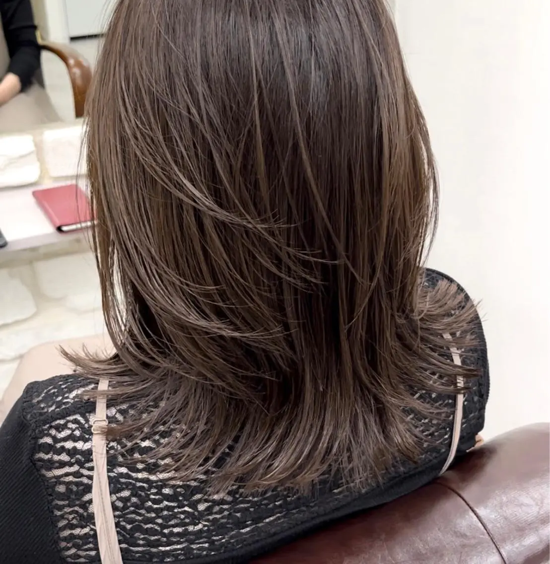 カラー グレージュ カット ヘアカラー トリートメント 天王寺韓国ヘア 小山歓実のヘアスタイル