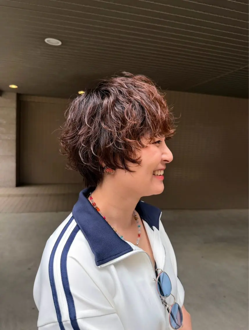 ショート パーマ ショートヘア カット パーマ 保坂 駿太郎のヘアスタイル