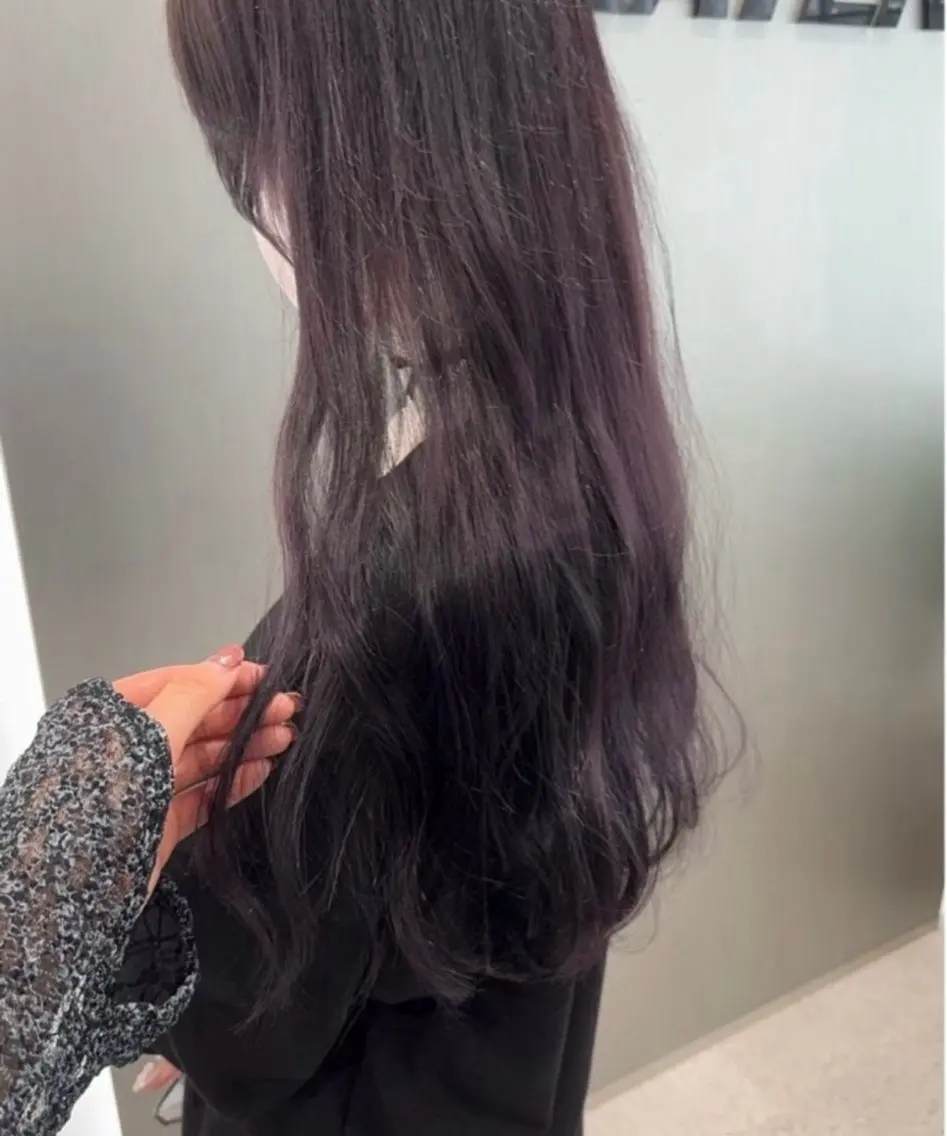ロング ヘアカラー miku/ラベンダー 透明感カラー🪻❤︎のヘアスタイル