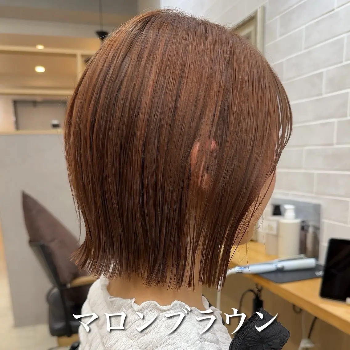 ショート レイヤー/ショート/ 透明感/銀座/れんのヘアスタイル