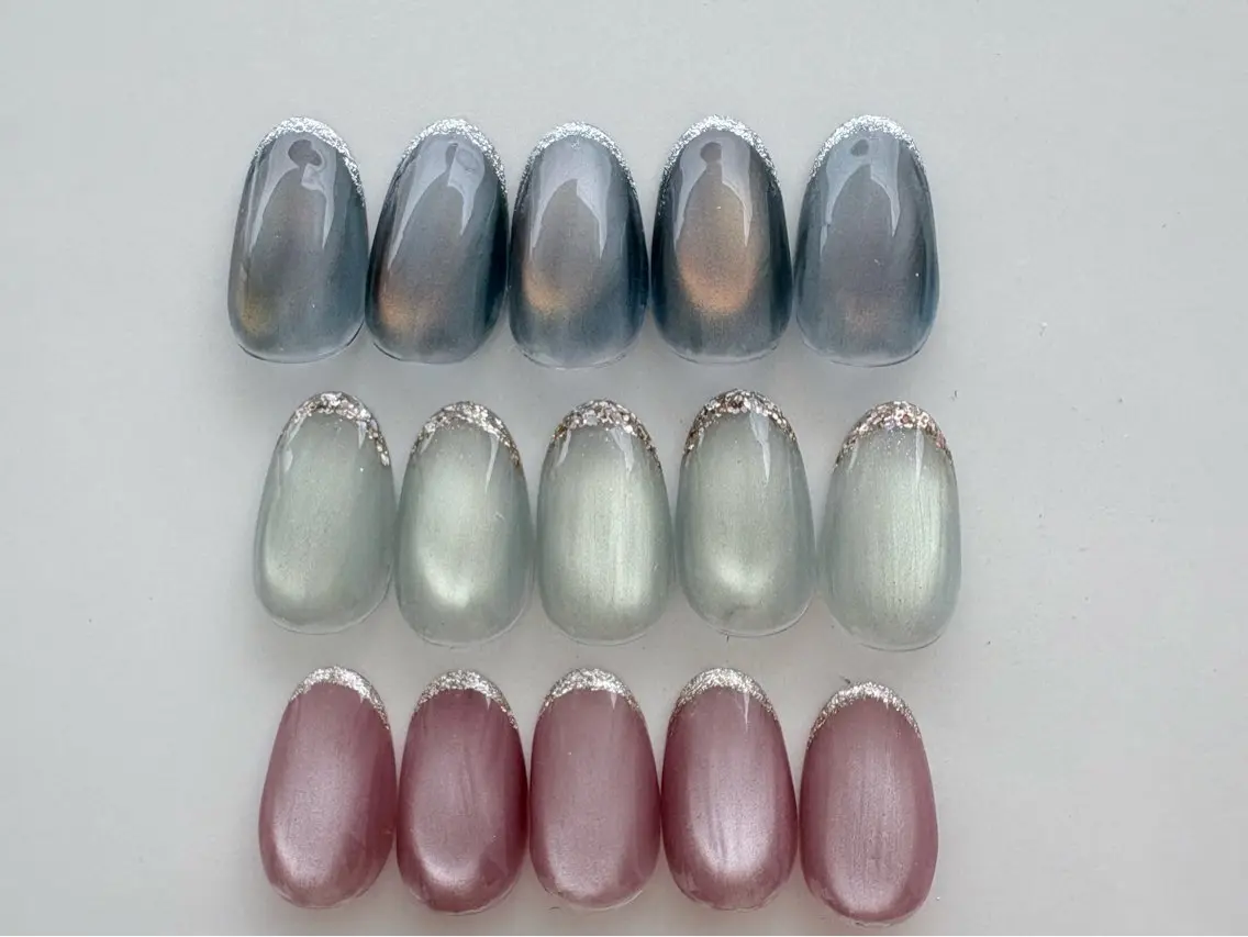 《hand》TOMOKO限定*マグネット×ラメライン*色替えOK!の写真
