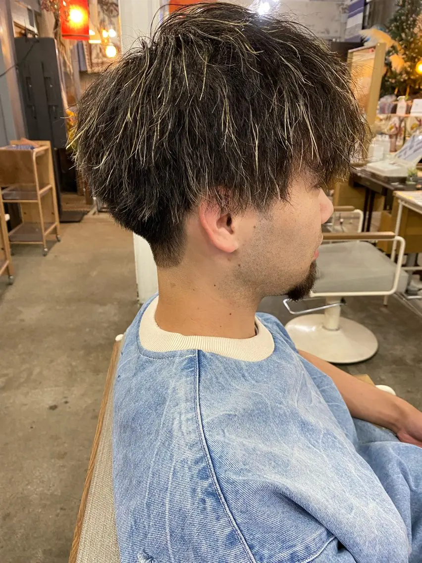 ミディアム メンズ特化サロン ウエダ ヒロキのヘアスタイル