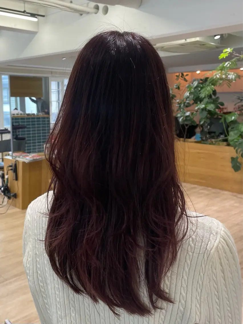 【女性限定🐿】カット+ブリーチなし高発色カラー+Aujua 2stepトリートメント🦊の写真