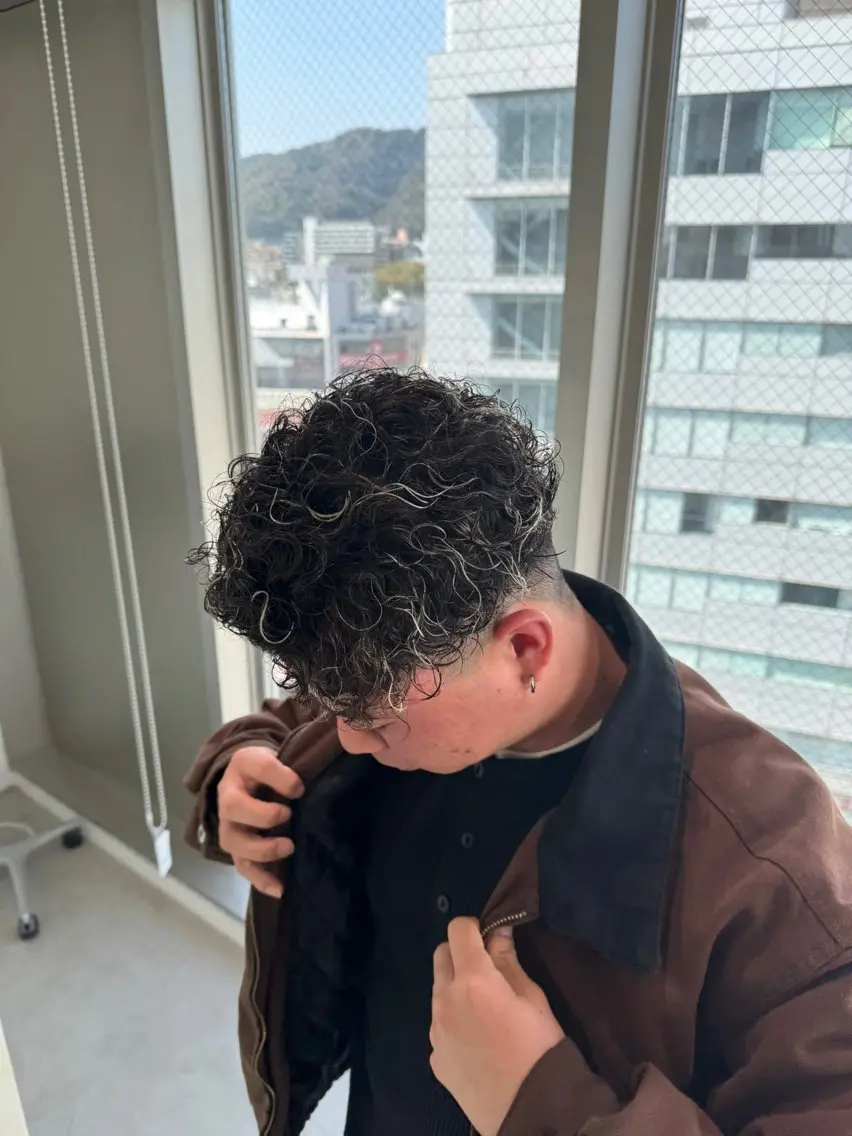 カラー パーマ メンズ カット パーマ トリートメント EIGHT/ 琉聖のヘアスタイル