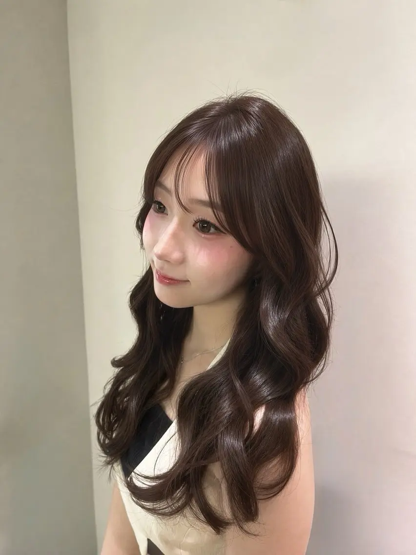 ロング ヘアカラー トリートメント Un ami/ Rara🐈‍⬛🎀のヘアスタイル
