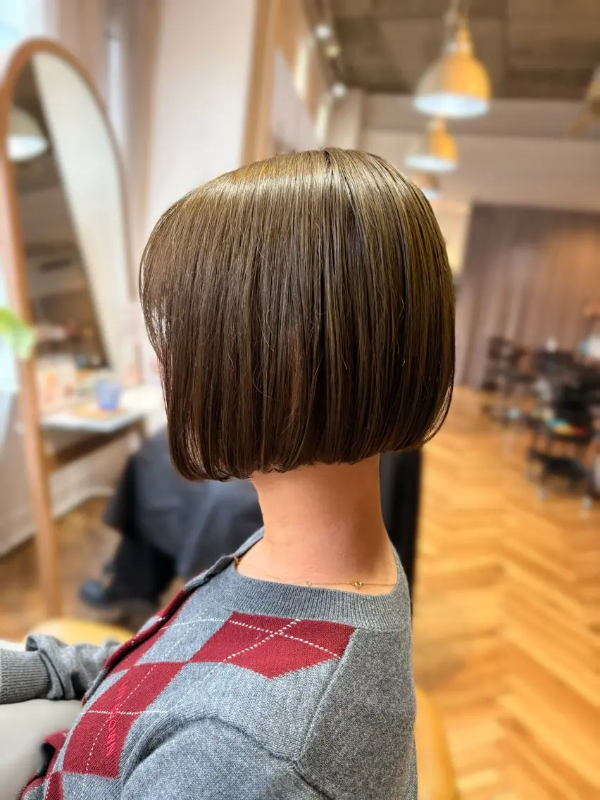 ショート カット ヘアカラー トリートメント 藤倉なつみ /玉造のヘアスタイル