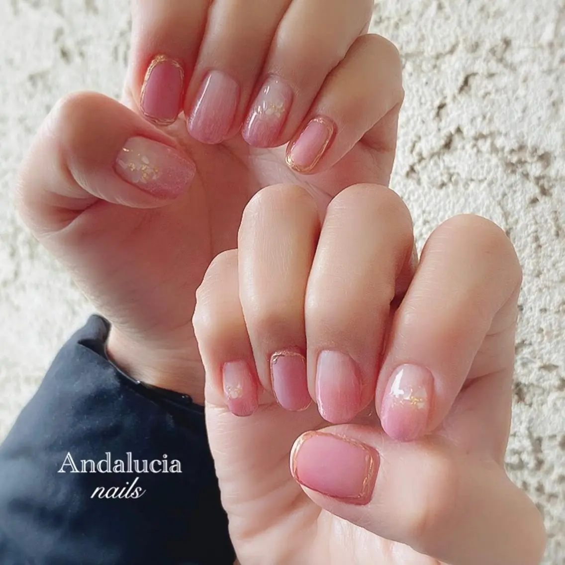 ネイル 桜ネイル 春ネイル ハンドネイル Andalucia nailsのネイルデザイン