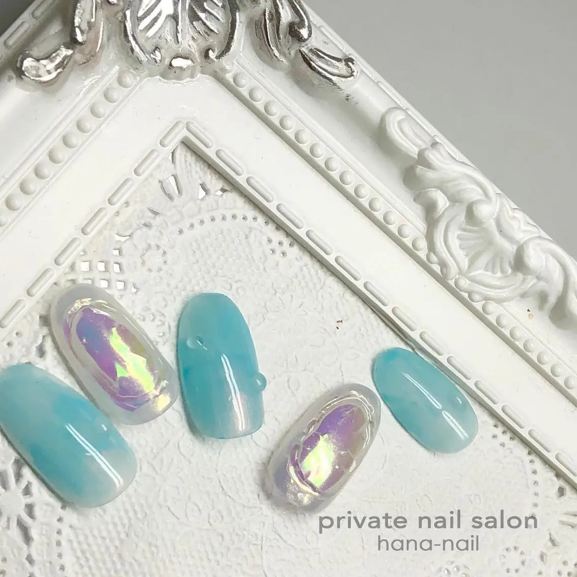 ネイル アートネイル オーロラネイル Kao hana-nailのネイルデザイン