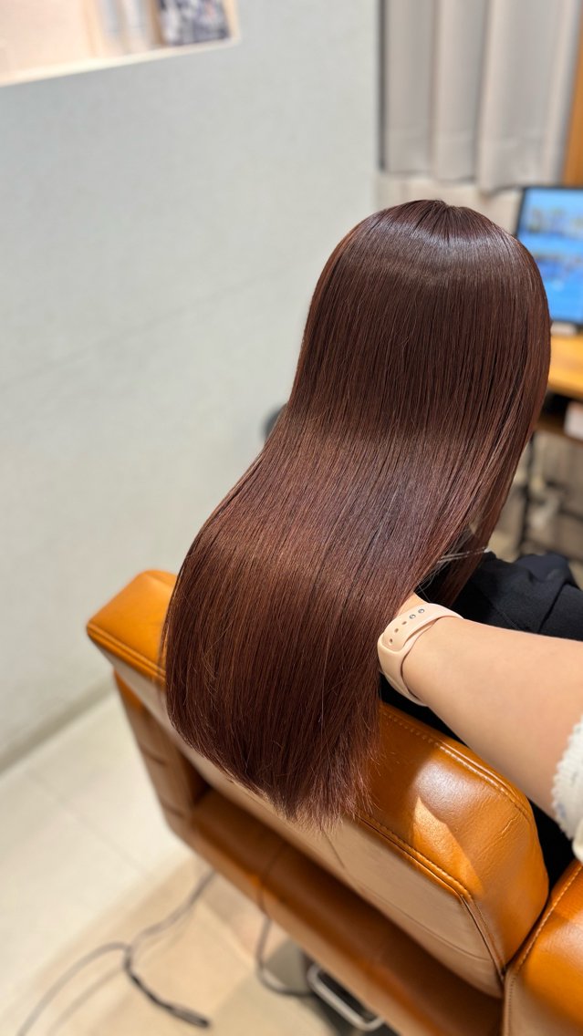 ロング カラー カット ヘアカラー トリートメント 【完全個室】髪質改善 暖色カラー/山崎唯奈のヘアスタイル
