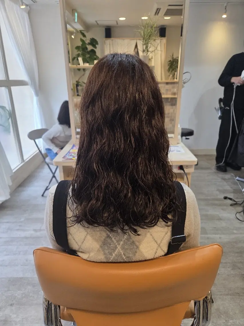 パーマ ロング ロング 龍 悠紀のヘアスタイル