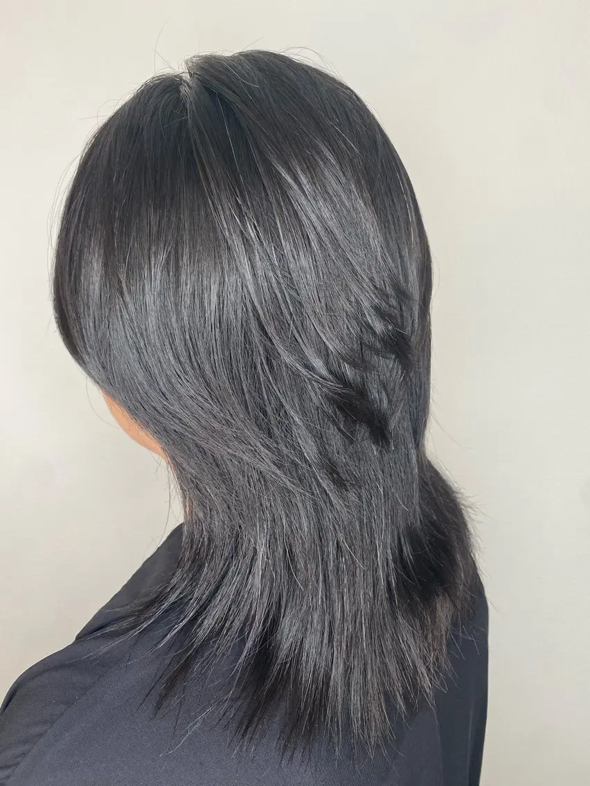 ミディアム ウルフカット カット ヘッドスパ ヘアセット Hiroshi ヒロシのヘアスタイル