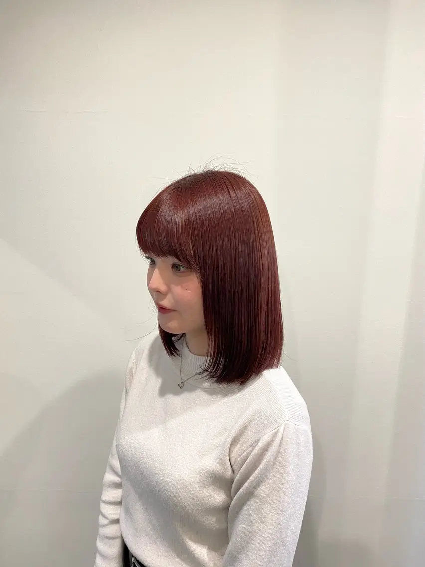 ミディアム カラー ヘアカラー 🍑 モモカ🍑のヘアスタイル
