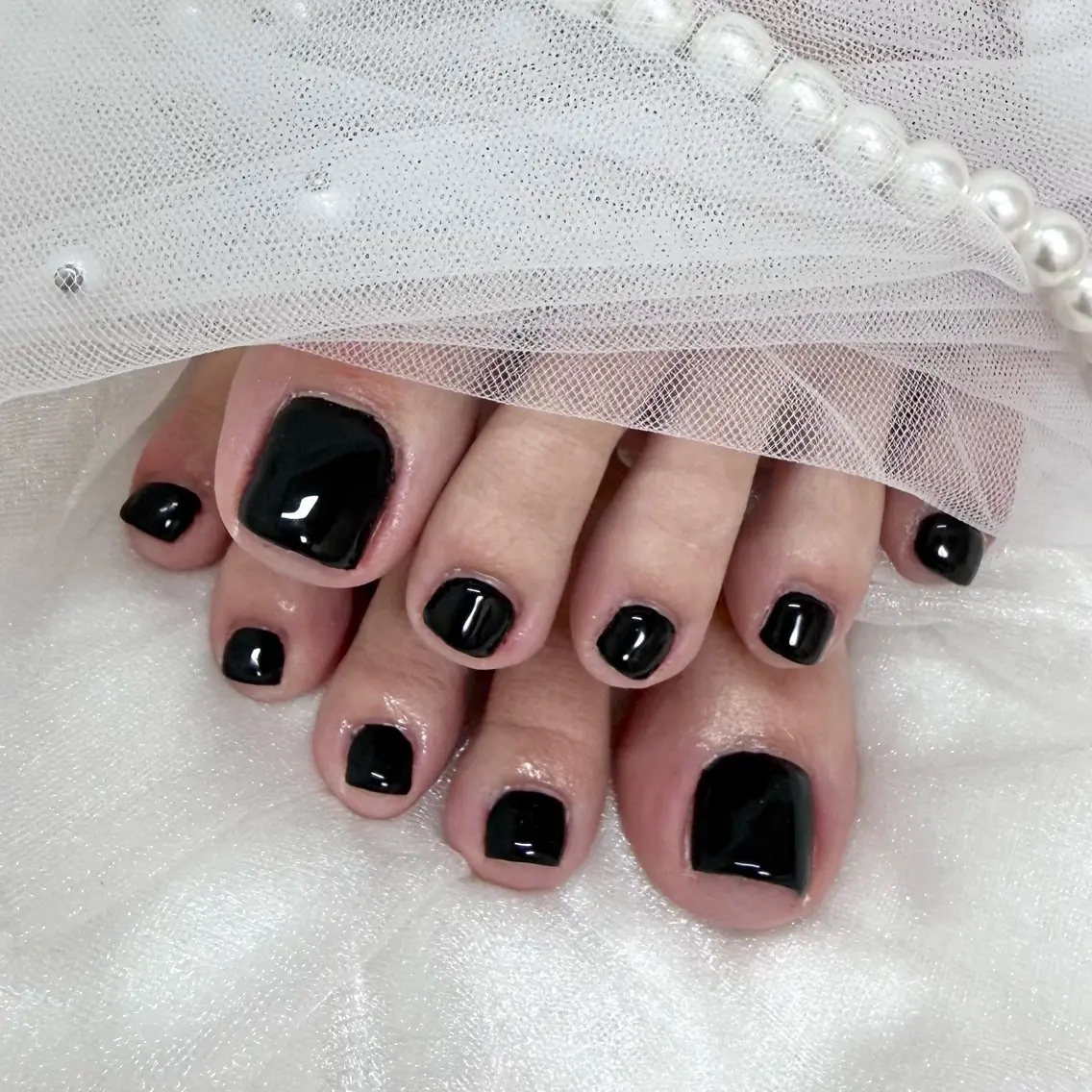 ネイル フットネイル ワンカラーネイル Nailsalon MeMe YUMIのネイルデザイン