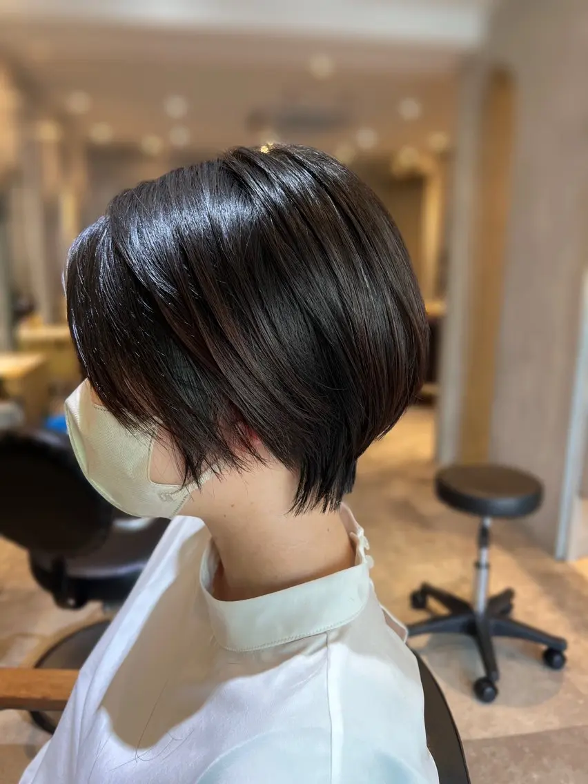 ショート 丸みショート ショートヘア topstylist Risa🩵のヘアスタイル