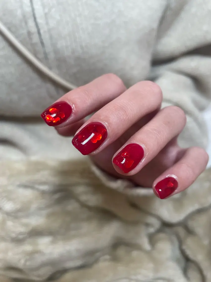 ネイル バレンタイン 【 Lea's 】 kaedeのネイルデザイン