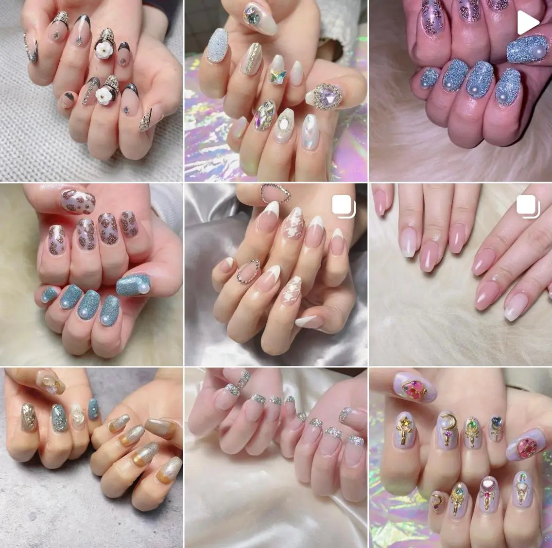 ネイル 渋谷／チップ長さ出し 👑アプレgel-xのネイルデザイン