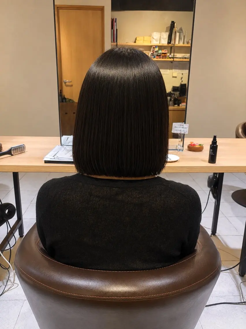 ショート 髪質改善 カット 縮毛矯正 トリートメント 尾形 百花のヘアスタイル