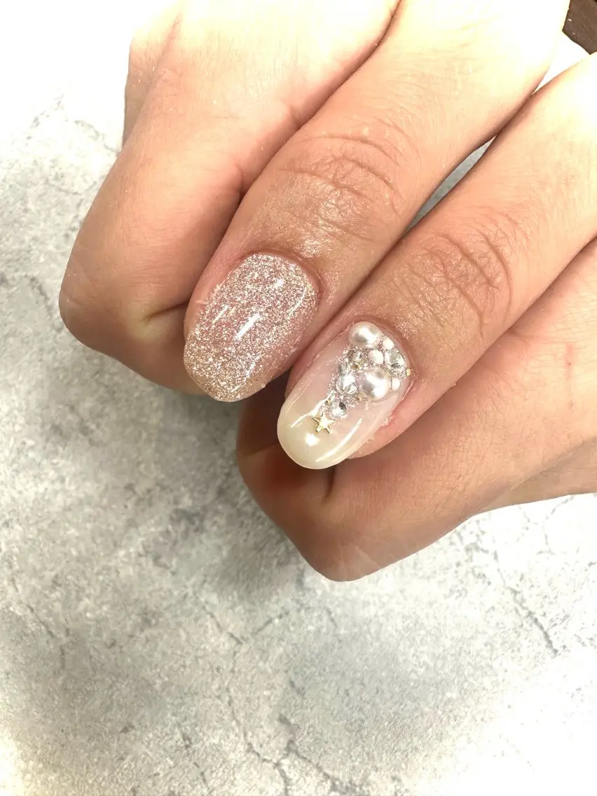 ネイル フラッシュネイル 冬ネイル クリスマス ハンドネイル .N YUKIのネイルデザイン