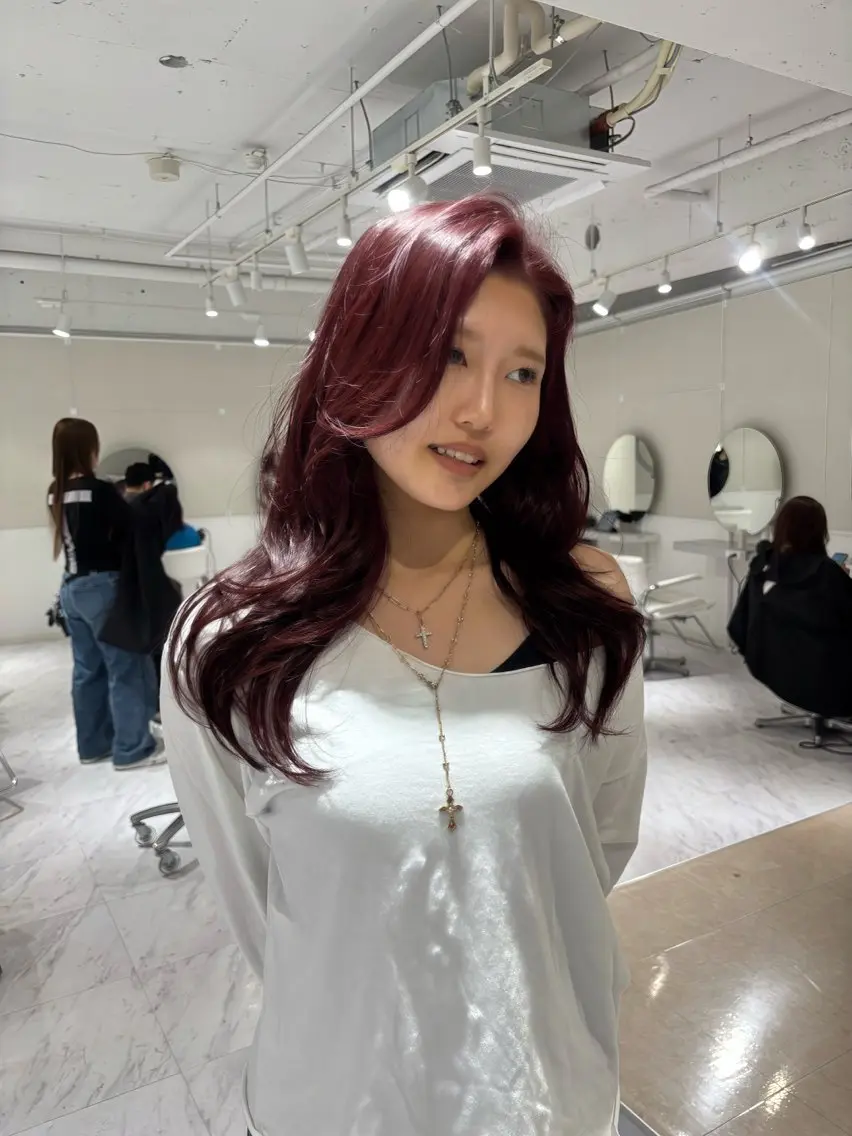 ブリーチ無しw color 🍒🖤の写真