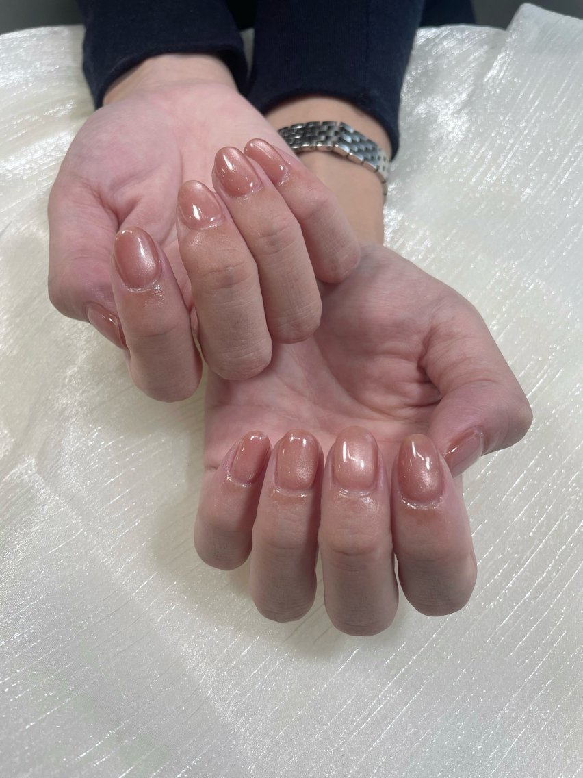 ネイル ピンク ハンドネイル Knail COCOA🩵のネイルデザイン