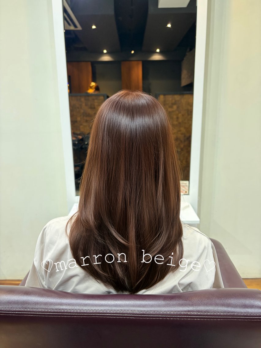 セミロング カラー カット ヘアカラー トリートメント 🍒桜井 優華🍒のヘアスタイル
