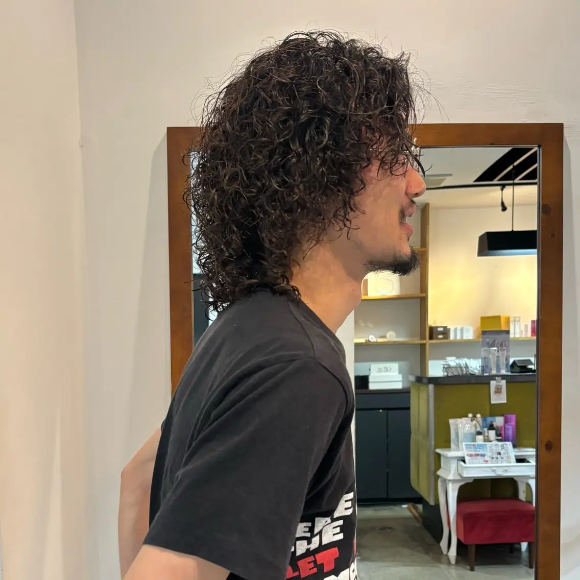 パーマ メンズ メンズパーマ カット パーマ 的場 莉音のヘアスタイル
