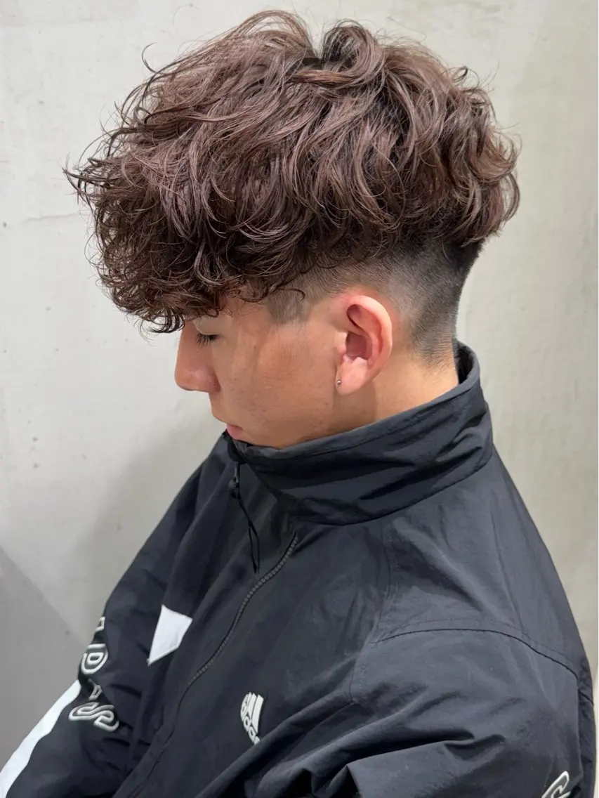 パーマ メンズ スペインカール カット パーマ 名古屋シャドウパーマ /伊藤恵悟のヘアスタイル