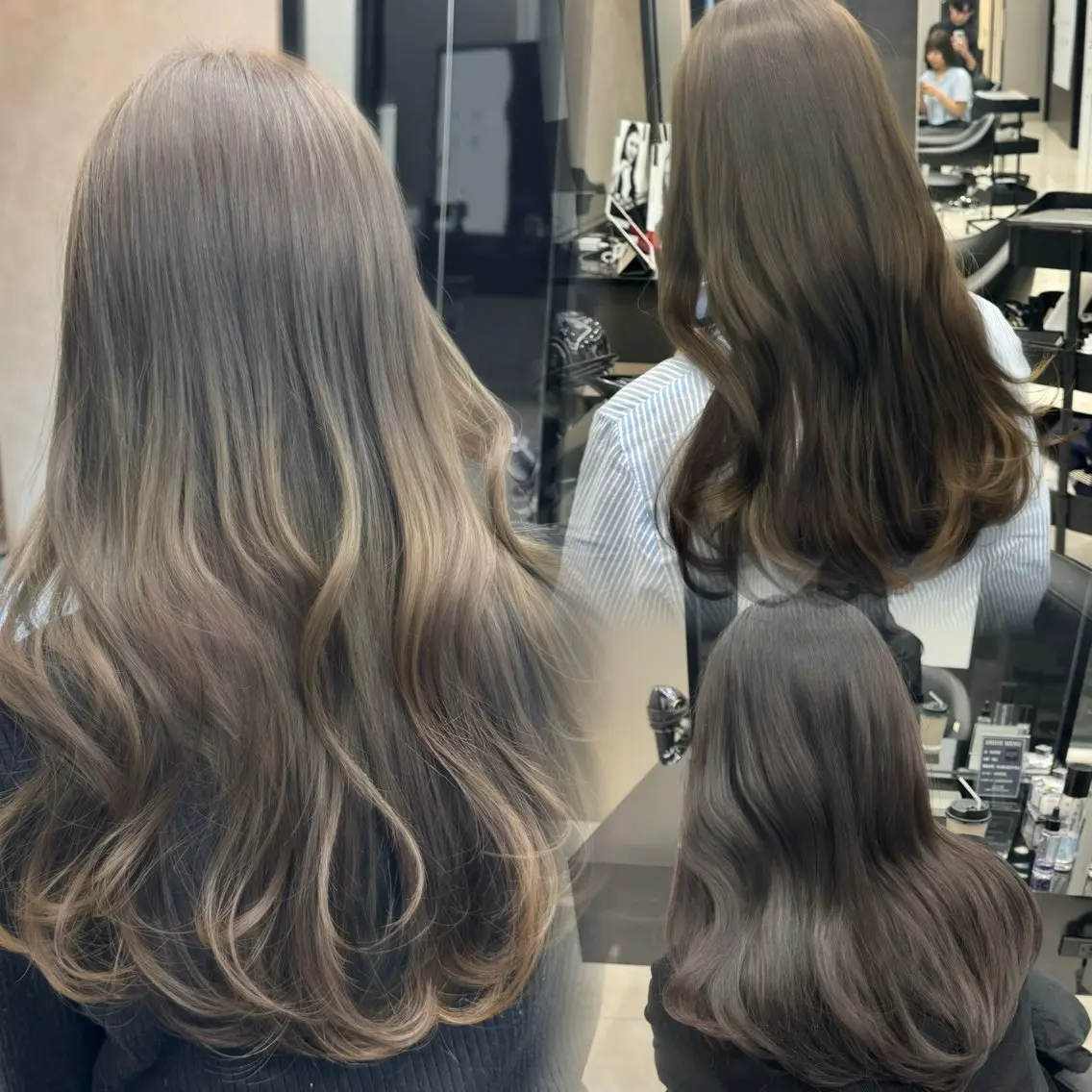 ミディアム カラー カット ヘアカラー トリートメント 新宿/顔周りカット/ レイヤー/がっきーのヘアスタイル